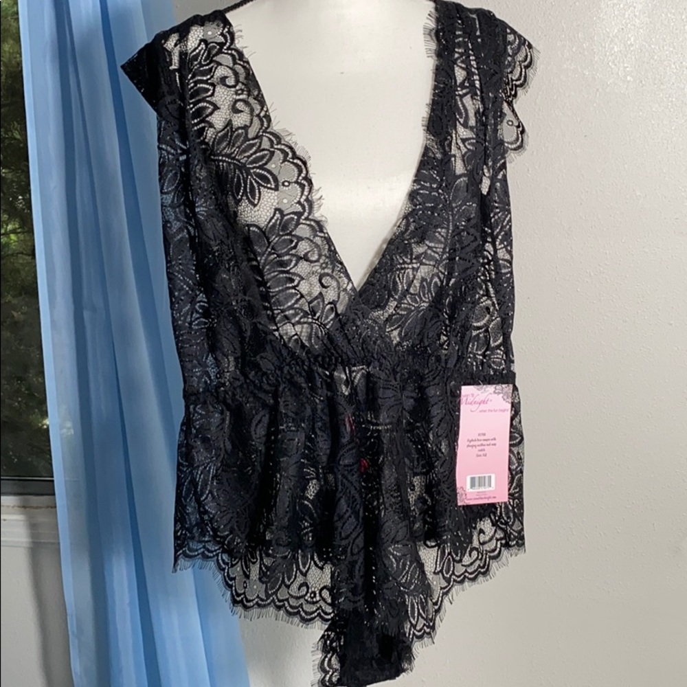 Black eyelash romper